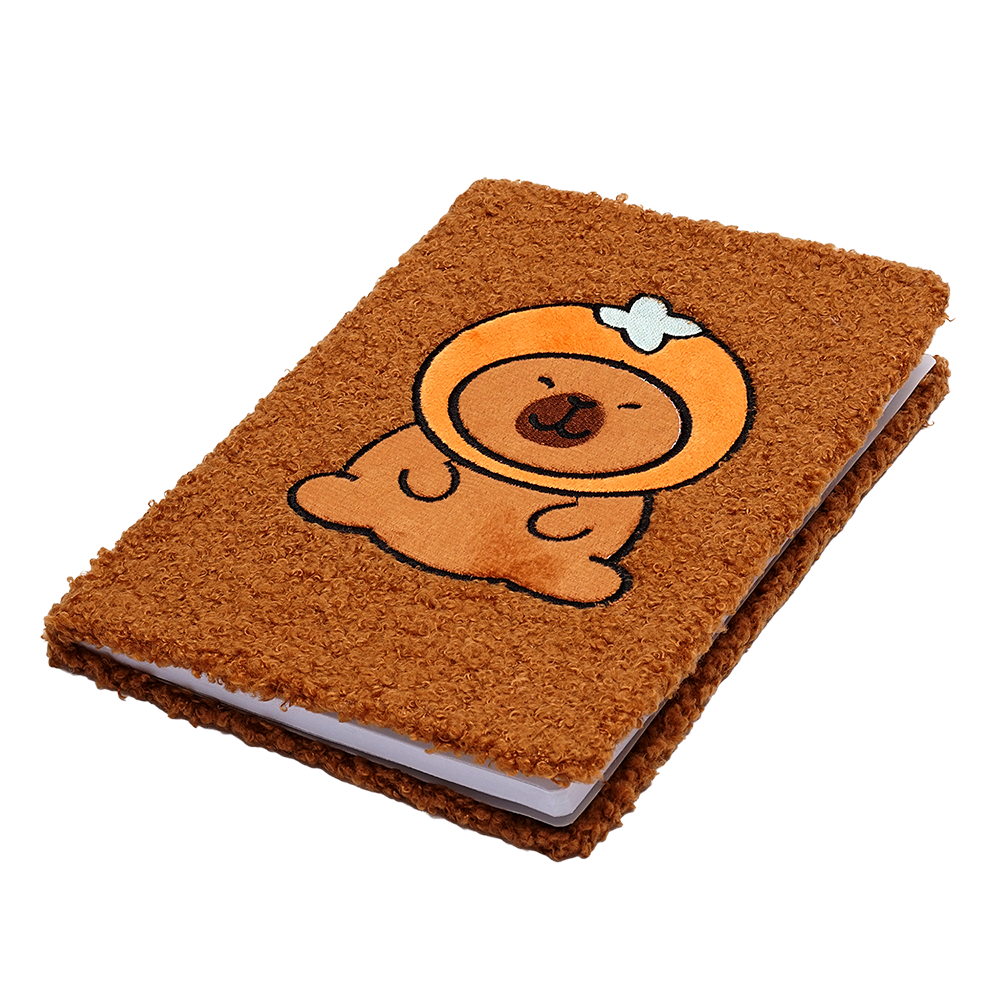 Блокнот ZiBi плюшевий CAPYBARA 10, А5, 80 аркушів, клітинка, асорті ZB.700024. Фото 6