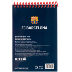 Блокнот на спіралі Kite FC Barcelona BC26-196, А6, 48 аркушів, нелінований. Фото 4