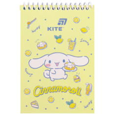 Блокнот на спіралі Kite Cinnamoroll CR26-196, А6, 48 аркушів, нелінований