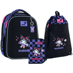 Шкільний набір Kite Education Kuromi (рюкзак, пенал, сумка) SET_HK26-555S-3