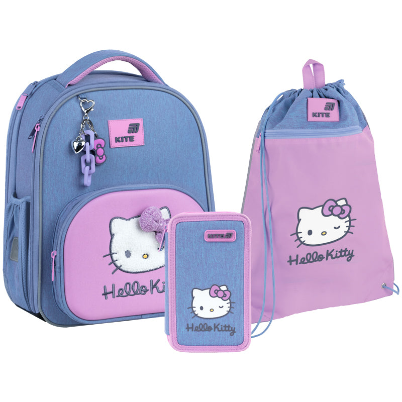 Шкільний набір Kite Education Hello Kitty (рюкзак, пенал, сумка) SET_HK26-556M