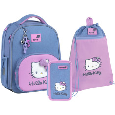 Шкільний набір Kite Education Hello Kitty (рюкзак, пенал, сумка) SET_HK26-556M