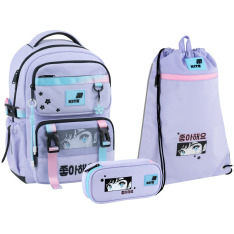 Шкільний набір Kite Education Sakura (рюкзак, пенал, сумка) SET_K26-1022M-1