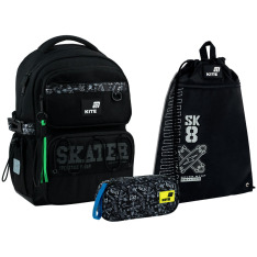 Шкільний набір Kite Education Skater (рюкзак, пенал, сумка) SET_K26-1022M-2