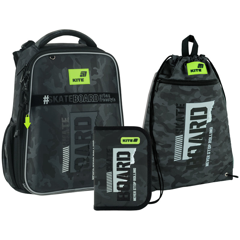 Шкільний набір Kite Education SK8 Board (рюкзак, пенал, сумка) SET_K26-531M-2