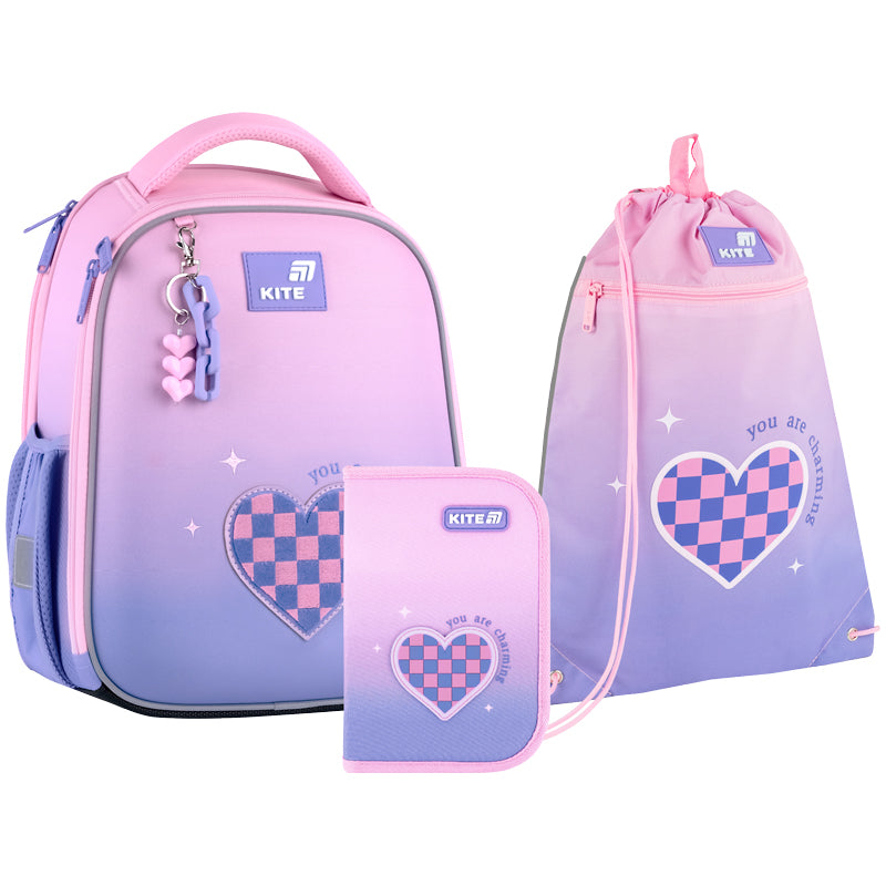 Шкільний набір Kite Education Charming (рюкзак, пенал, сумка) SET_K26-555S-4