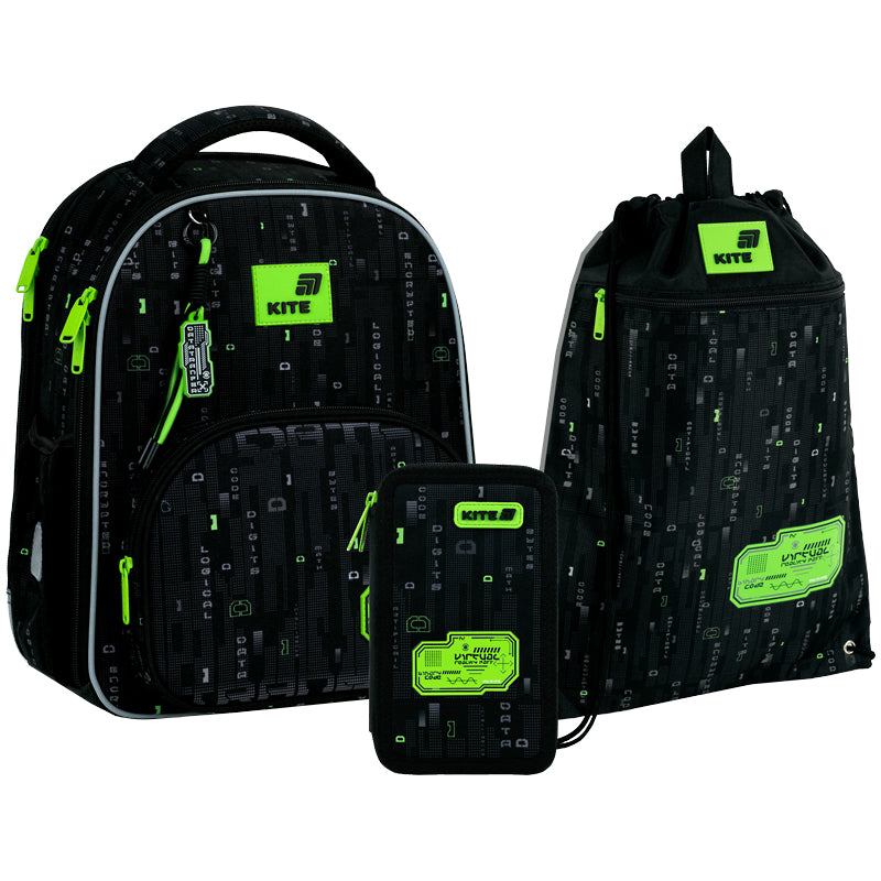 Шкільний набір Kite Education Digital (рюкзак, пенал, сумка) SET_K26-556M-4