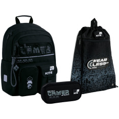 Шкільний набір Kite Education Gamer (рюкзак, пенал, сумка) SET_K26-584M-5