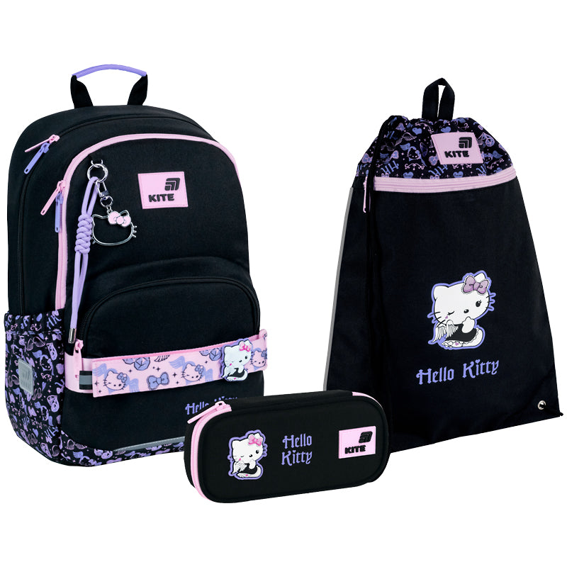 Шкільний набір Kite Education Hello Kitty (рюкзак, пенал, сумка) SET_HK26-585M