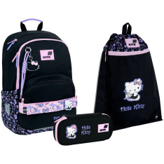 Шкільний набір Kite Education Hello Kitty (рюкзак, пенал, сумка) SET_HK26-585M