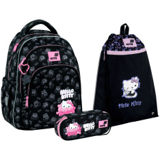 Шкільний набір Kite Education Hello Kitty (рюкзак, пенал, сумка) SET_HK26-763M