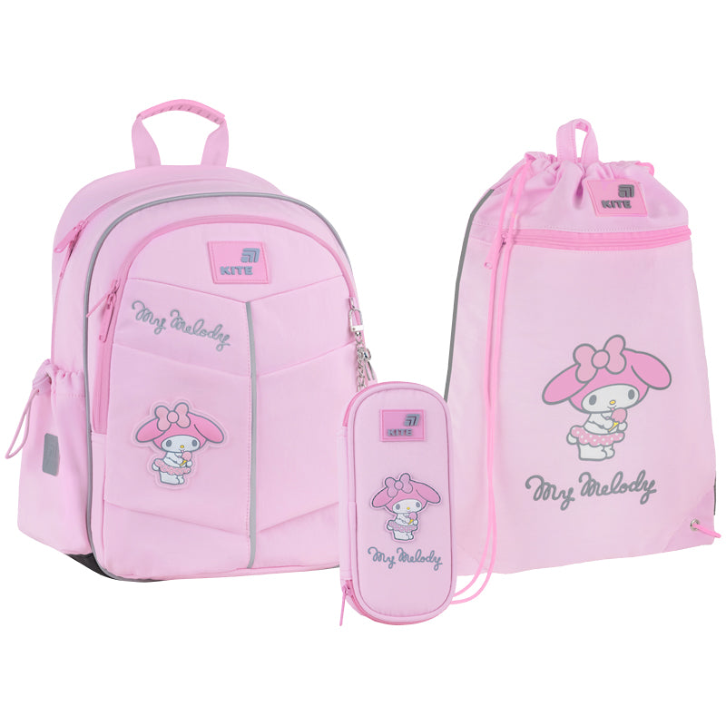 Шкільний набір Kite Education My Melody (рюкзак, пенал, сумка) SET_HK26-771S