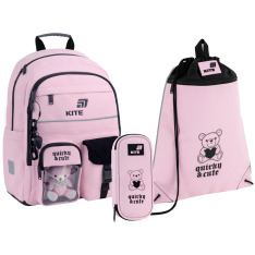 Шкільний набір Kite Education Quirky&Cute (рюкзак, пенал, сумка) SET_K26-584M-1
