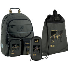 Шкільний набір Kite Education Tokyo Vibe (рюкзак, пенал, сумка) SET_K26-584M-4