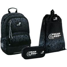 Шкільний набір Kite Education Fearless (рюкзак, пенал, сумка) SET_K26-585M-3