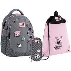 Шкільний набір Kite Education Meow (рюкзак, пенал, сумка) SET_K26-700M-3