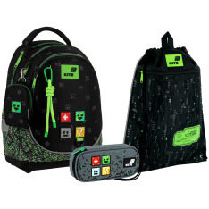Шкільний набір Kite Education Pixel (рюкзак, пенал, сумка) SET_K26-724S-4