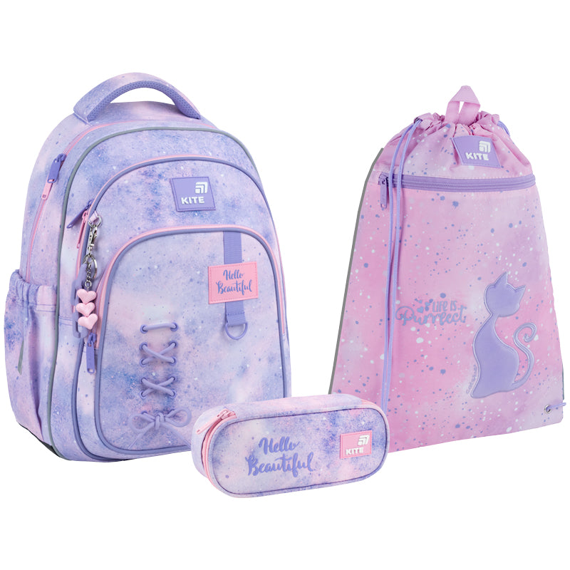 Шкільний набір Kite Education Fancy (рюкзак, пенал, сумка) SET_K26-763M-1