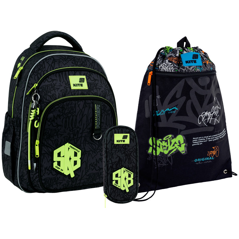Шкільний набір Kite Education SK8 Board (рюкзак, пенал, сумка) SET_K26-763M-3