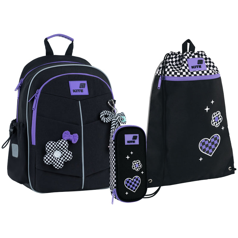 Шкільний набір Kite Education Flower Power (рюкзак, пенал, сумка) SET_K26-771S-2