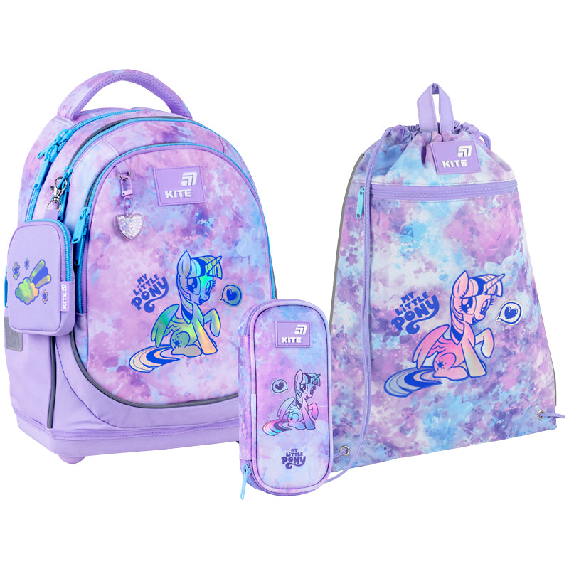 Шкільний набір Kite Education My Little Pony (рюкзак, пенал, сумка) SET_LP26-724S