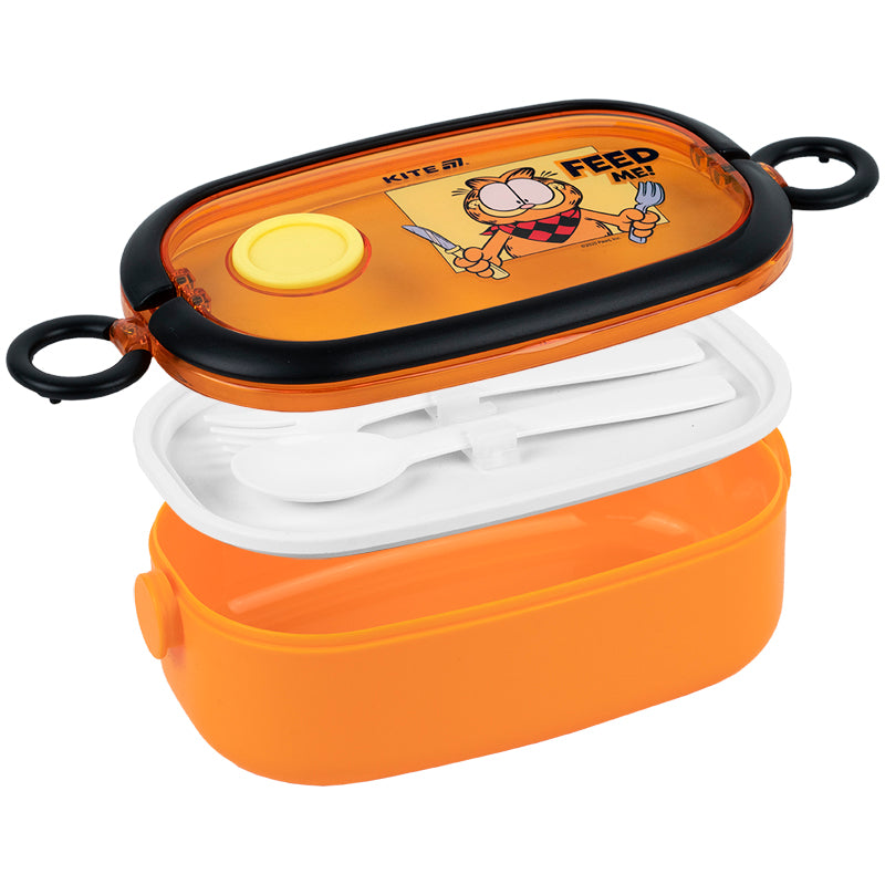 Ланчбокс Kite Garfield GF25-1180, 900 мл, помаранчевий. Фото 4