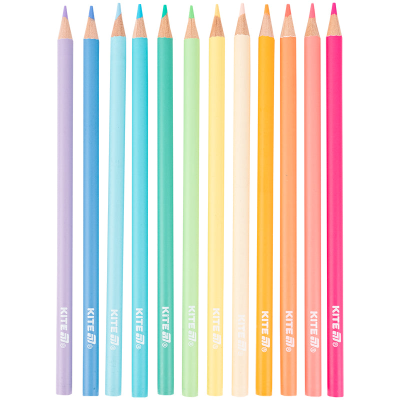 Олівці кольорові Kite 12 кольорів Creative Pastel K-451. Фото 3