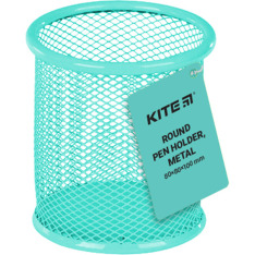 Підставка для ручок Kite Classic кругла 80х80х100мм, металева, бірюзова K22-2110-16. Фото 2