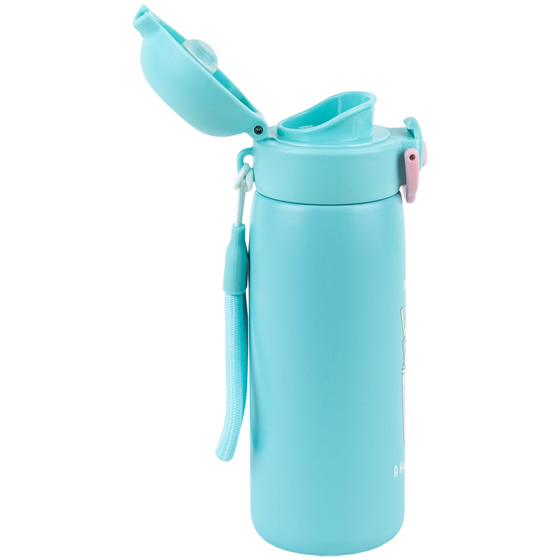Термос з кнопкою Kite K25-1221-1, Hug in mug, 430 мл, бірюзовий. Фото 3