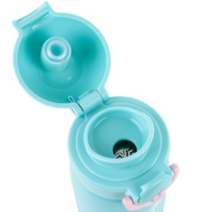 Термос з кнопкою Kite K25-1221-1, Hug in mug, 430 мл, бірюзовий. Фото 2