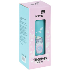 Термос з кнопкою Kite K25-1221-1, Hug in mug, 430 мл, бірюзовий. Фото 4