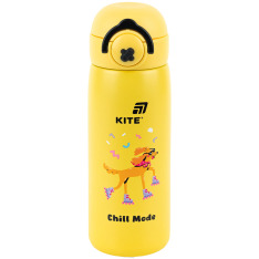 Термос з кнопкою Kite K25-1221-2, Chil mode, 430 мл, жовтий