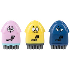 Точилка Kite K25-365 Faces, з контейнером та гумкою асорті (24 шт)