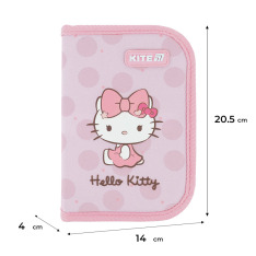 Пенал без наповнення Kite Hello Kitty HK26-621-1, 1 відділення, 1 відворот. Фото 2