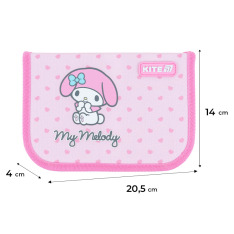 Пенал без наповнення Kite Hello Kitty HK26-621-3, 1 відділення, 1 відворот. Фото 2