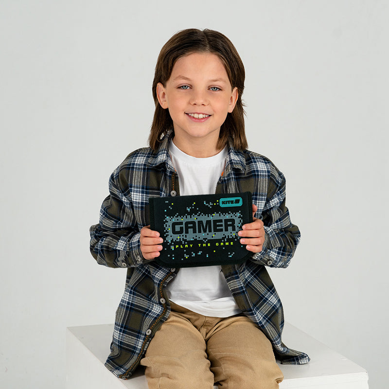 Пенал без наповнення Kite Play the Game K26-621-8, 1 відділення, 1 відворот. Фото 7