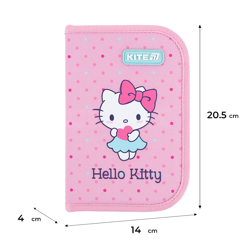 Пенал з наповненням Kite Hello Kitty HK26-622H, 1 відділення, 2 відвороти. Фото 2