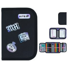 Пенал з наповненням Kite Monster High MH26-622H, 1 відділення, 2 відвороти