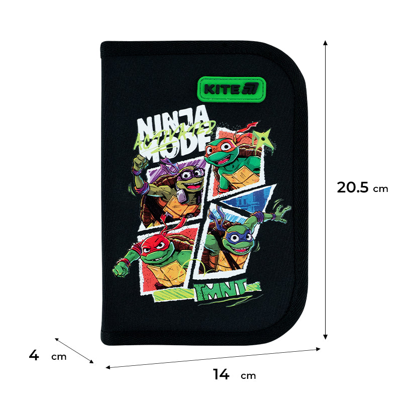 Пенал з наповненням Kite Ninja Turtles NT26-622H, 1 відділення, 2 відвороти. Фото 2