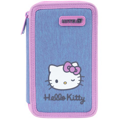 Пенал без наповнення Kite Hello Kitty HK26-623, 2 відділення. Фото 3