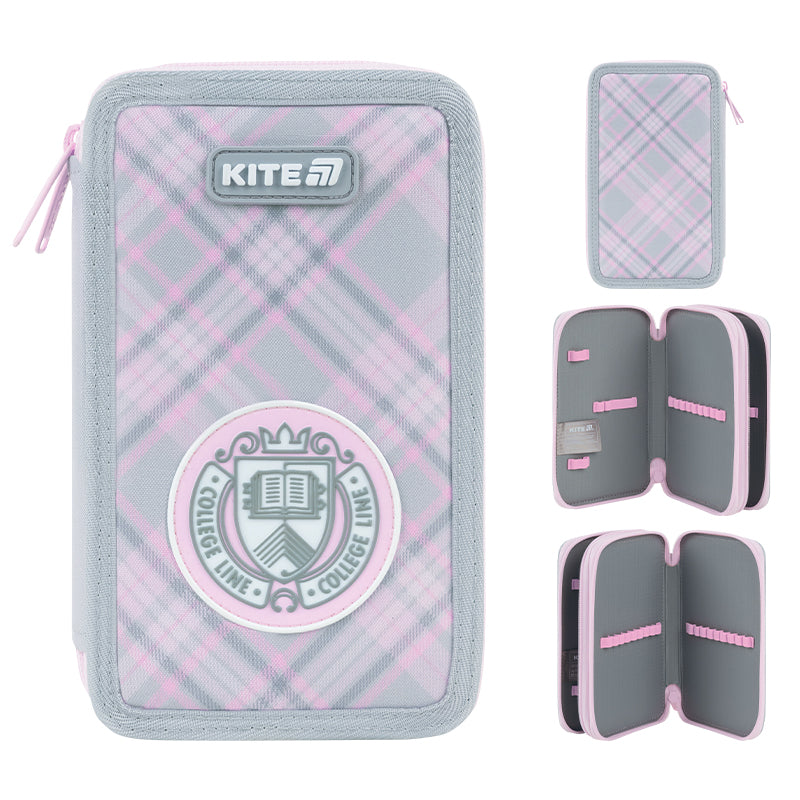 Пенал без наповнення Kite College Line K26-623-1, 2 відділення