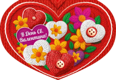 Валентинка А4 з накладними елементами СМГ 310х213 мм. Фото 8
