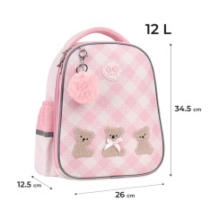 Рюкзак шкільний напівкаркасний GoPack Education Teddy Bears GO26-165S-1. Фото 2