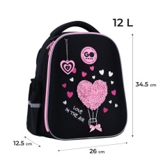 Рюкзак шкільний напівкаркасний GoPack Education Heart GO26-165S-2. Фото 2