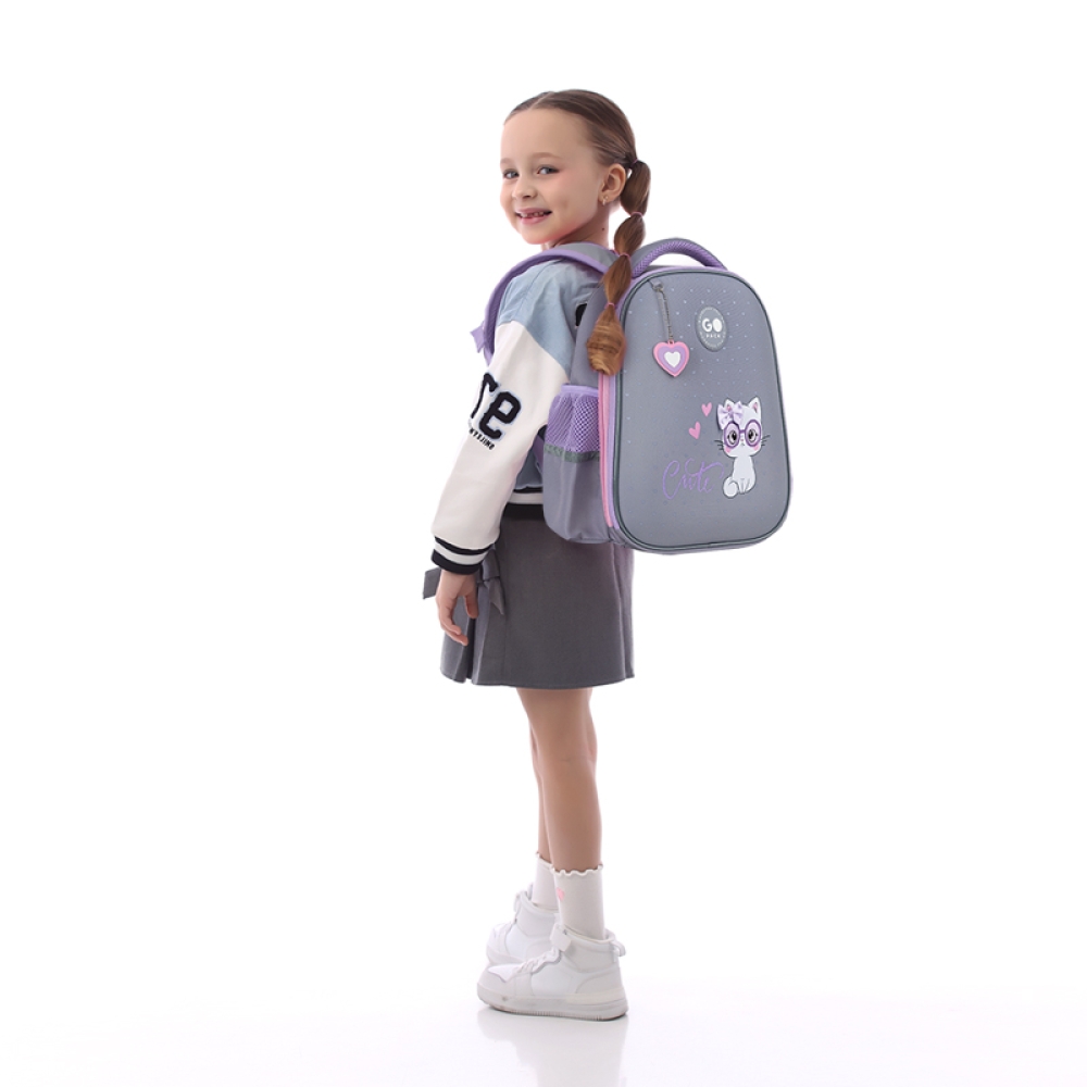 Рюкзак шкільний напівкаркасний GoPack Education Cute Kitty GO26-165S-3. Фото 15