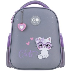 Рюкзак шкільний напівкаркасний GoPack Education Cute Kitty GO26-165S-3. Фото 3
