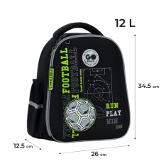 Рюкзак шкільний напівкаркасний GoPack Education Football Fan GO26-165S-4. Фото 2