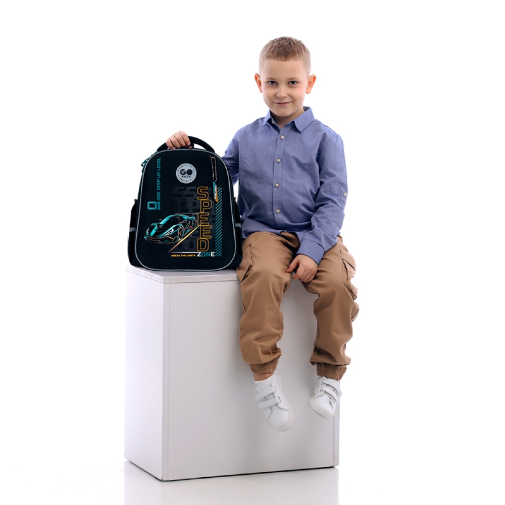 Рюкзак шкільний напівкаркасний GoPack Education Speed Zone GO26-165S-5. Фото 17