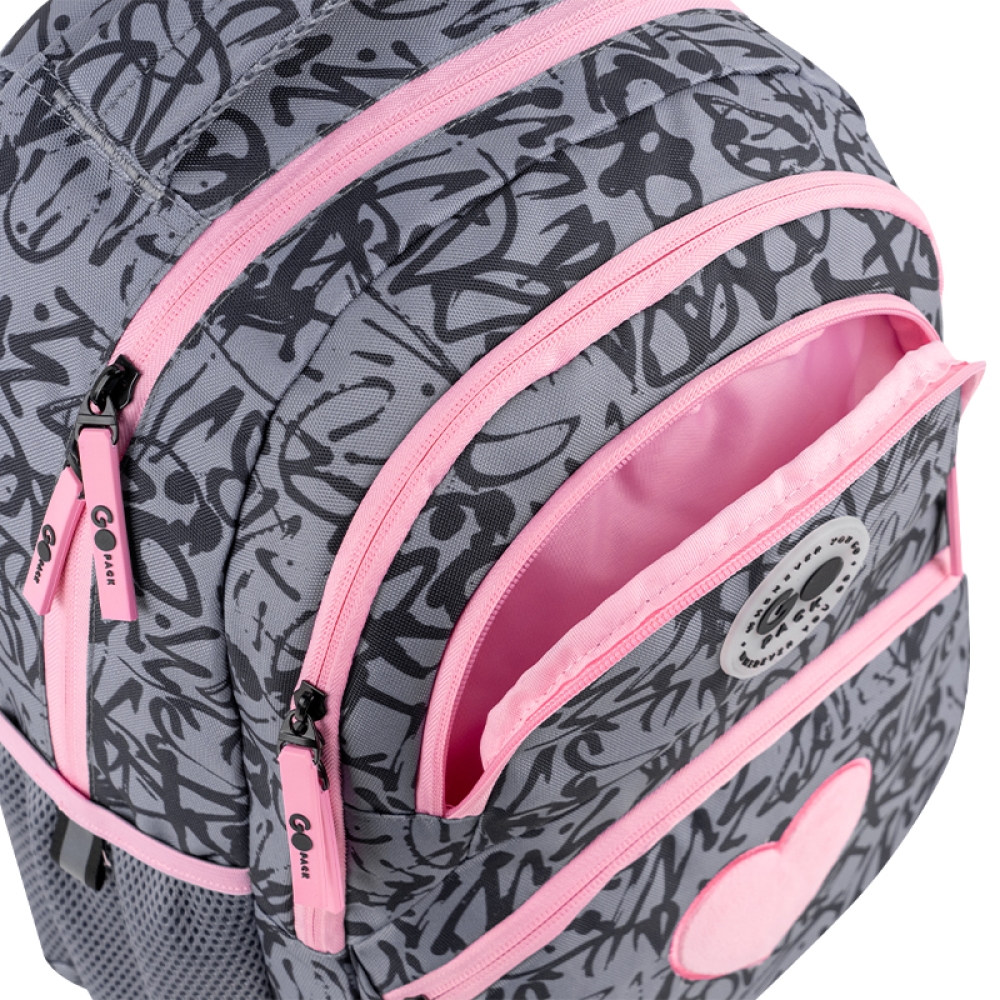 Рюкзак шкільний GoPack Education Fluffy Heart GO26-175M-4. Фото 10