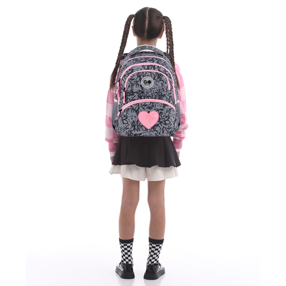 Рюкзак шкільний GoPack Education Fluffy Heart GO26-175M-4. Фото 17